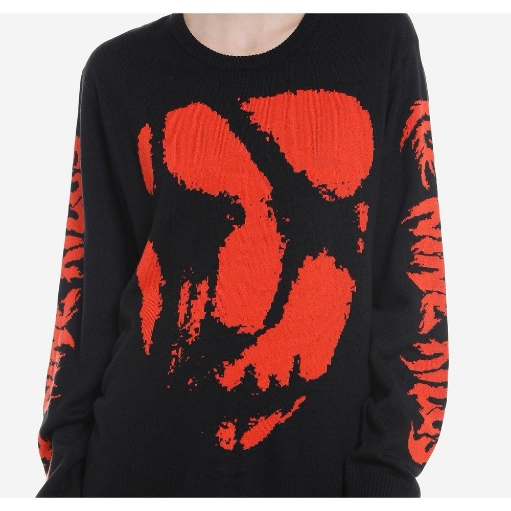 ICE NINE KILLS Sweater Mask Intarsia Heavy Metal Goth Emo Hot Topic Womens large